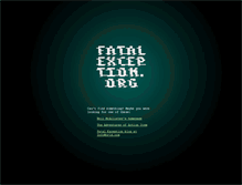 Tablet Screenshot of fatalexception.org